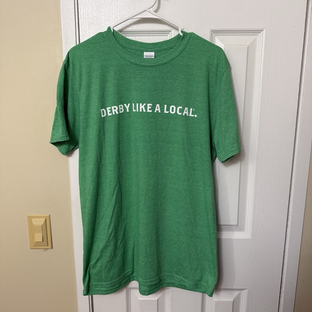 Old Forester Bourbon Green Mint Julep Men's Large T-Shirt KY Derby Tee Promo